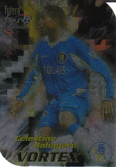 Celestine Babayaro Chelsea 1999 Futera Fans' Selection Vortex #V6